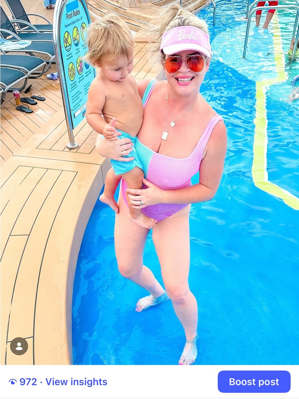 Show Me Your MuMu Color Block One Piece - Pink, Purple, Blue